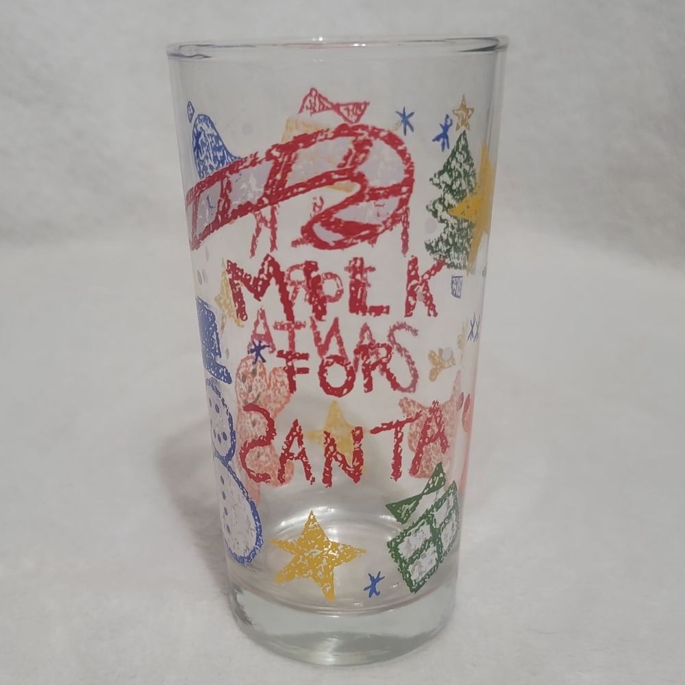 Vintage Milk For Santa Glass Tumbler - Picture 3 of 5